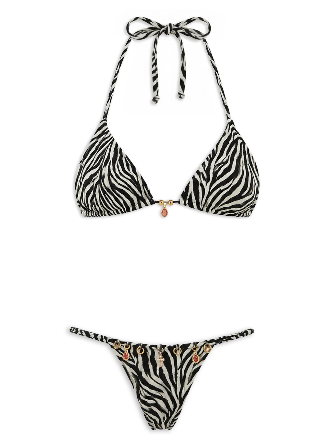Biquíni Aries Cortininha Animal Print Triya