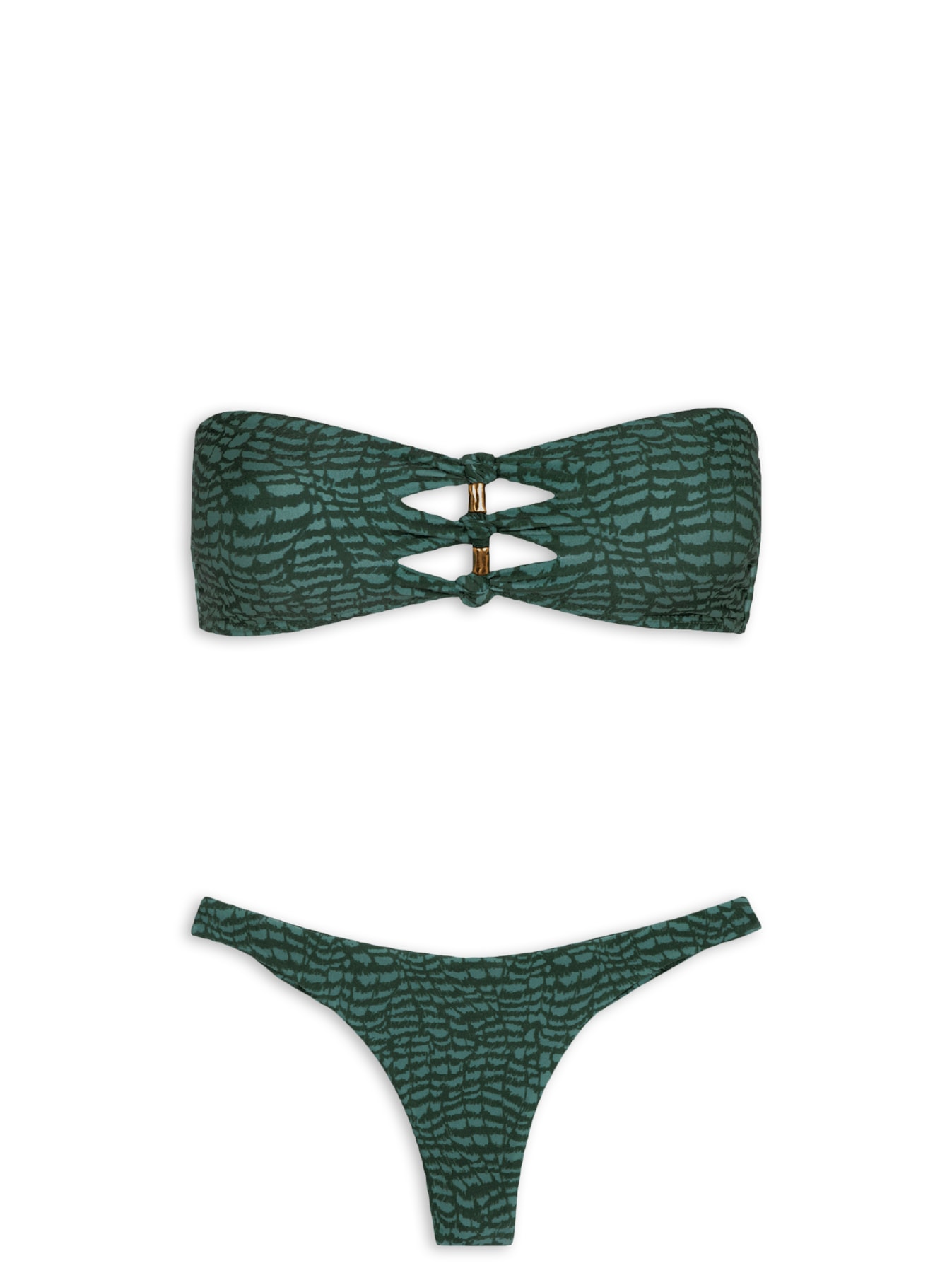 Biquíni Bandeau Megan Verde Vix