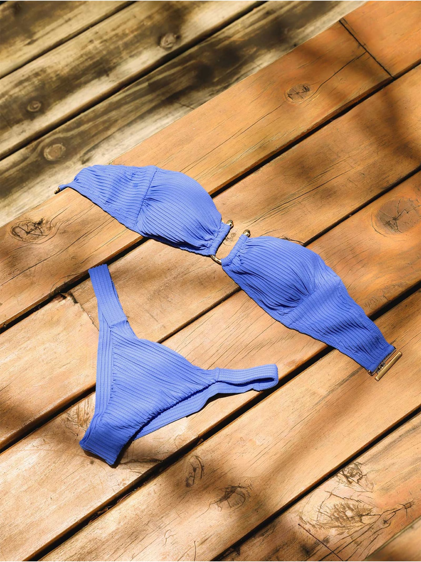 Biquini Bandeau Square Fany Jill Azul Vix