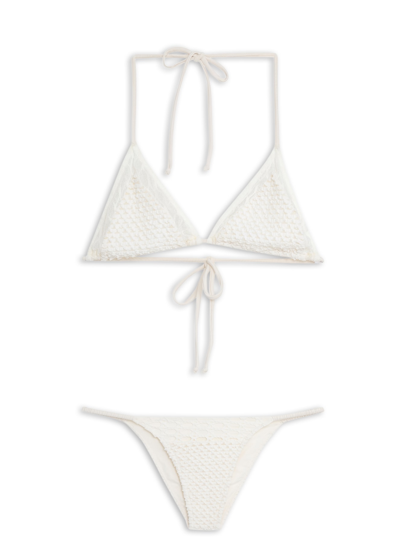 Biquini Cortininha Aries Luz Branco Triya