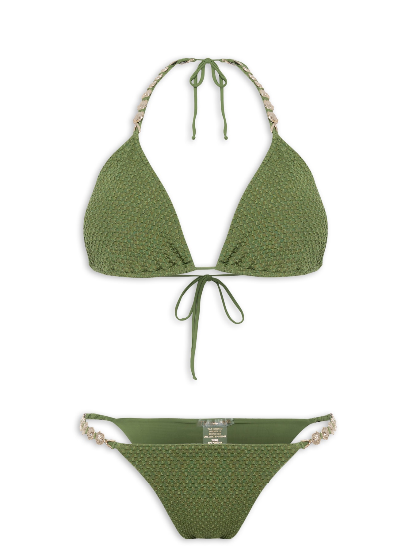 Biquíni Cortininha Awe Verde Triya