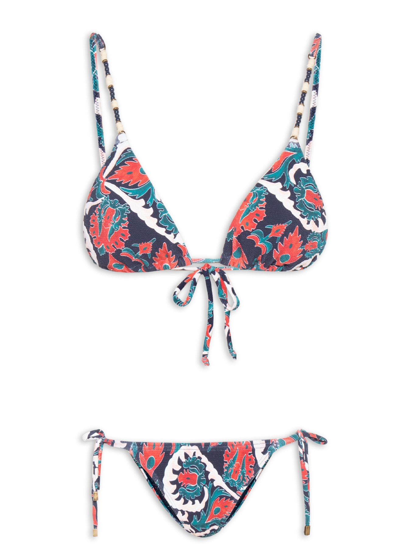 Biquíni Cortininha Estampado Cia Azul Cia Marítima