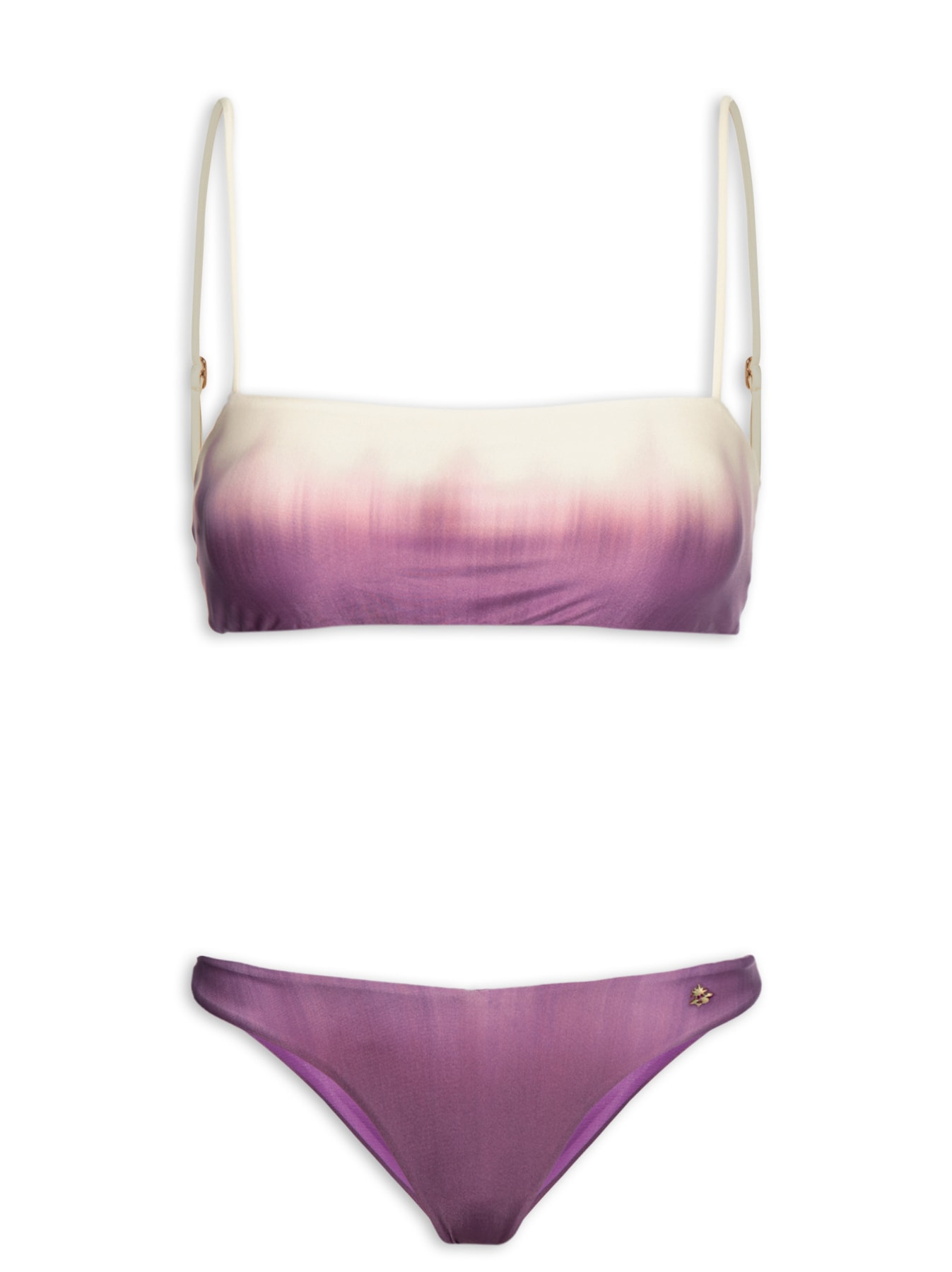 Biquíni Faixa Estampado Panô Roxo Cia Marítima