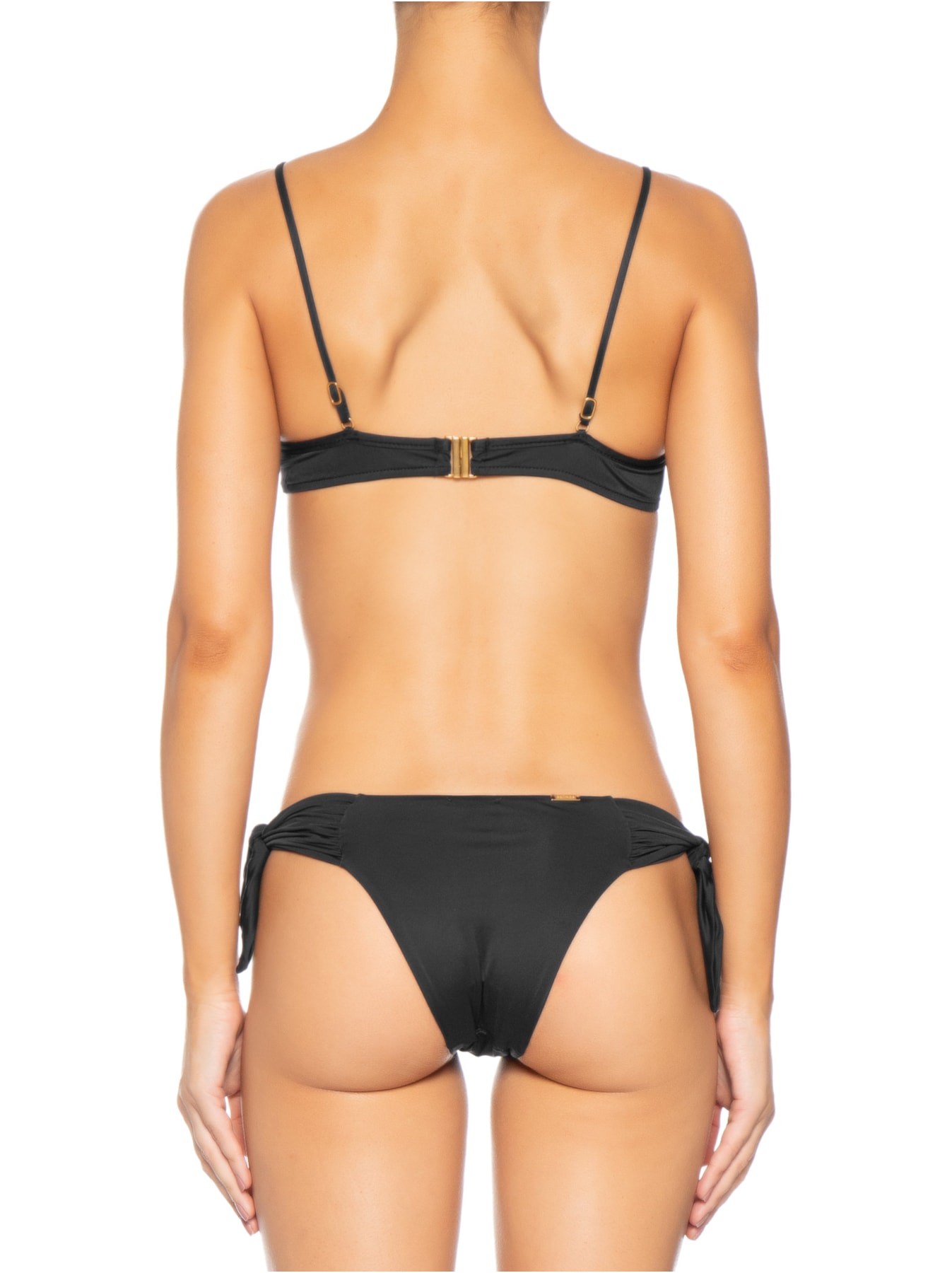 Biquíni Meia Taça Draping Preto Salinas