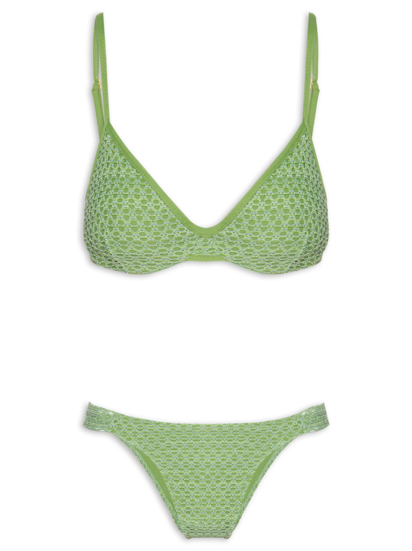 Biquíni Meia Taça New Vies Comf Mesh Malibu Verde Salinas