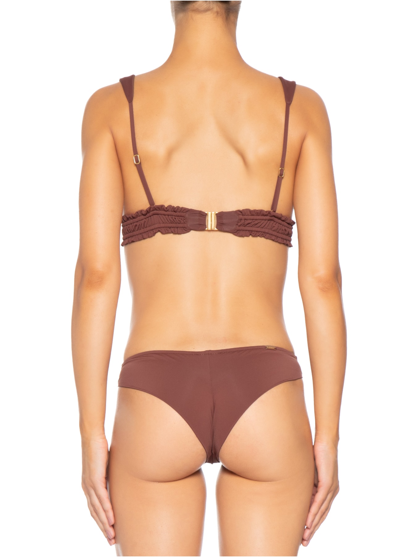 Biquíni Miracle Draping Marrom Salinas