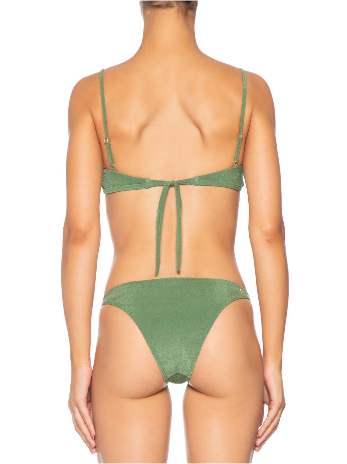Biquíni Tanga Com Textura Liso Verde Cia Marítima