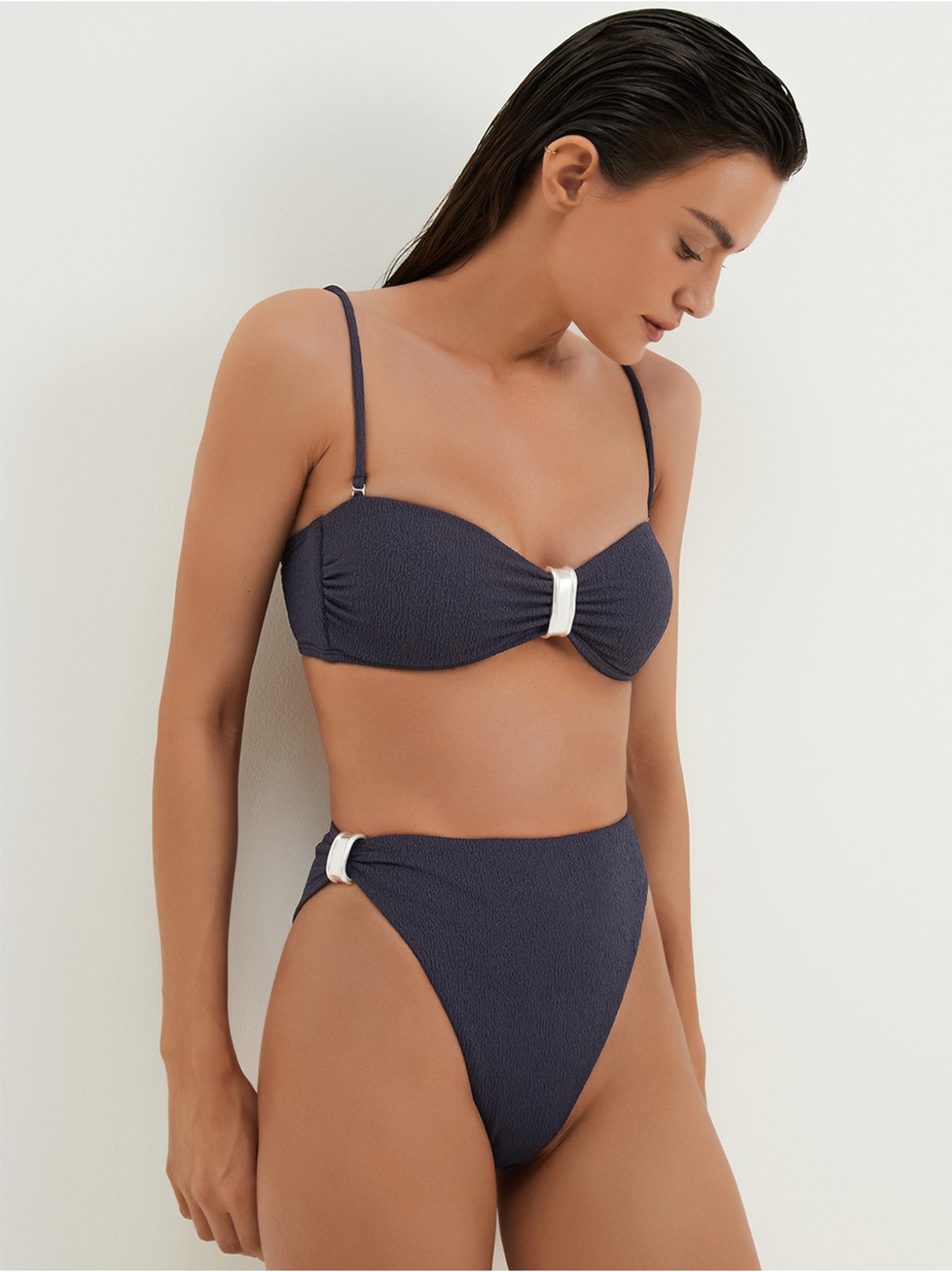 Biquíni Tomara Que Caia Bandeau Sunny Azul Vix
