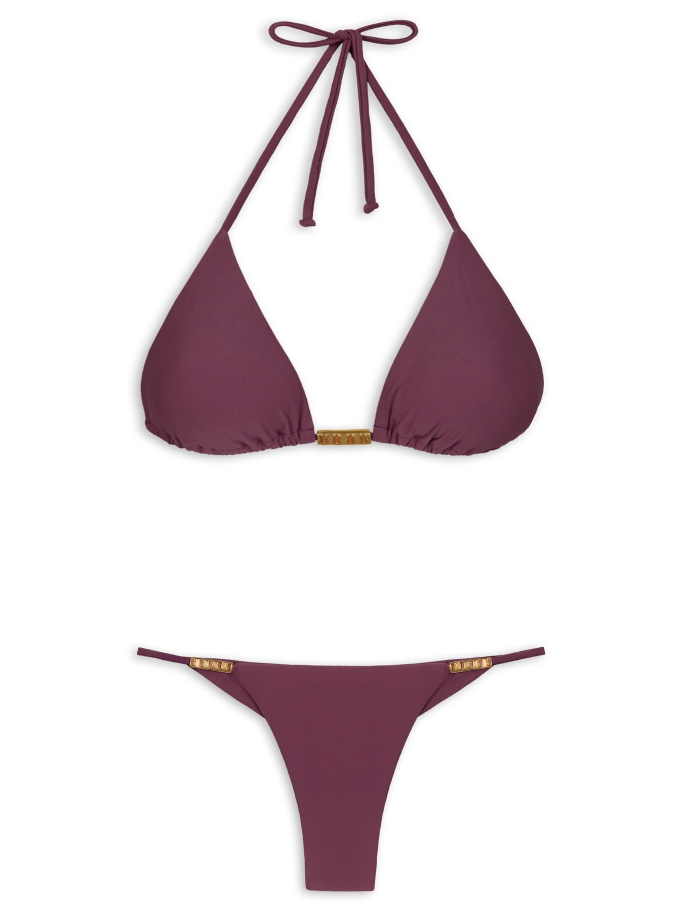 Biquíni Tri Bessie Decote V Roxo Vix