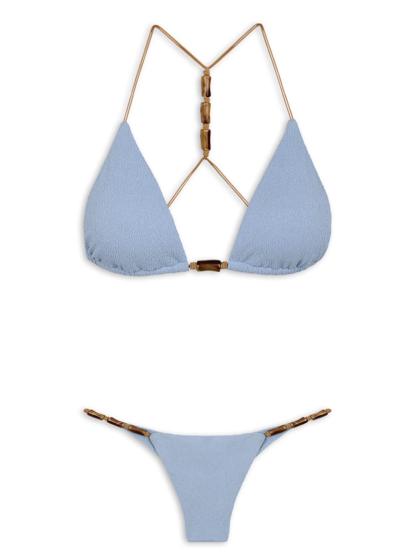 Biquini Tri Costas Lesley Azul Vix