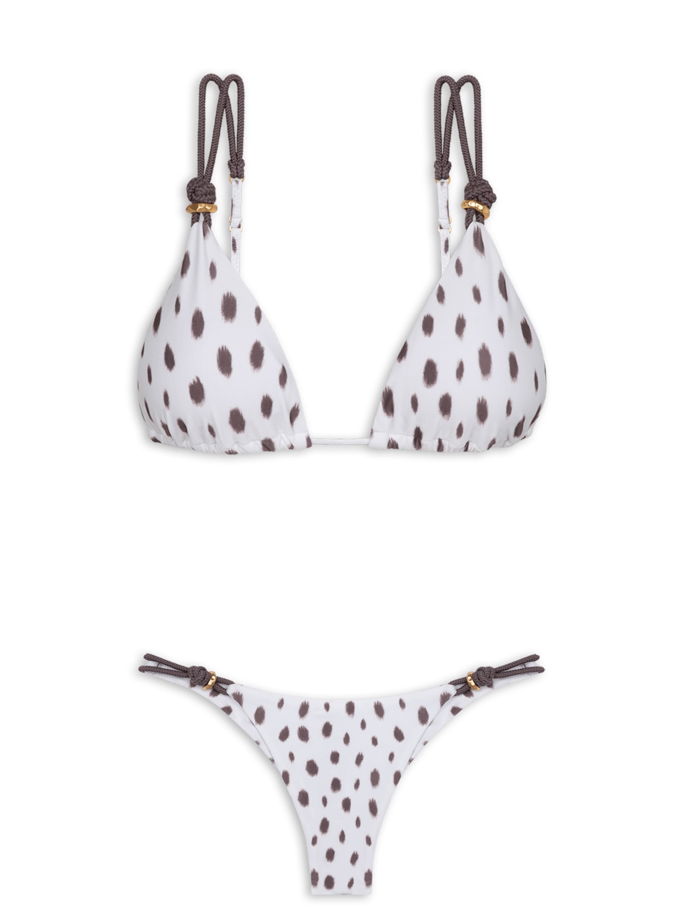 Biquini Tri Paralelo Gal  Cheeky Branco Vix