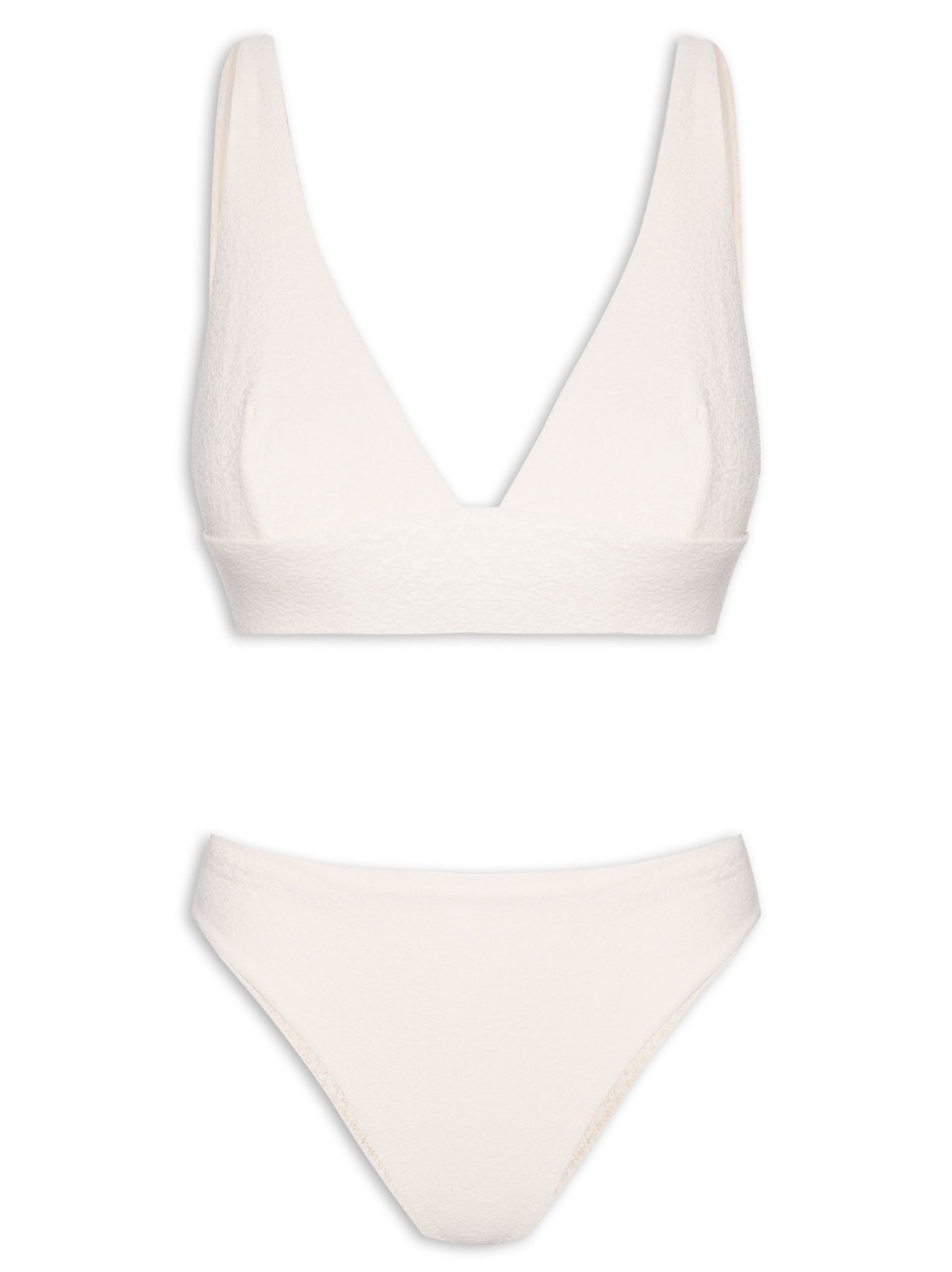Biquíni Triangulo Saint Tropez Decote V Off White Body For Sure