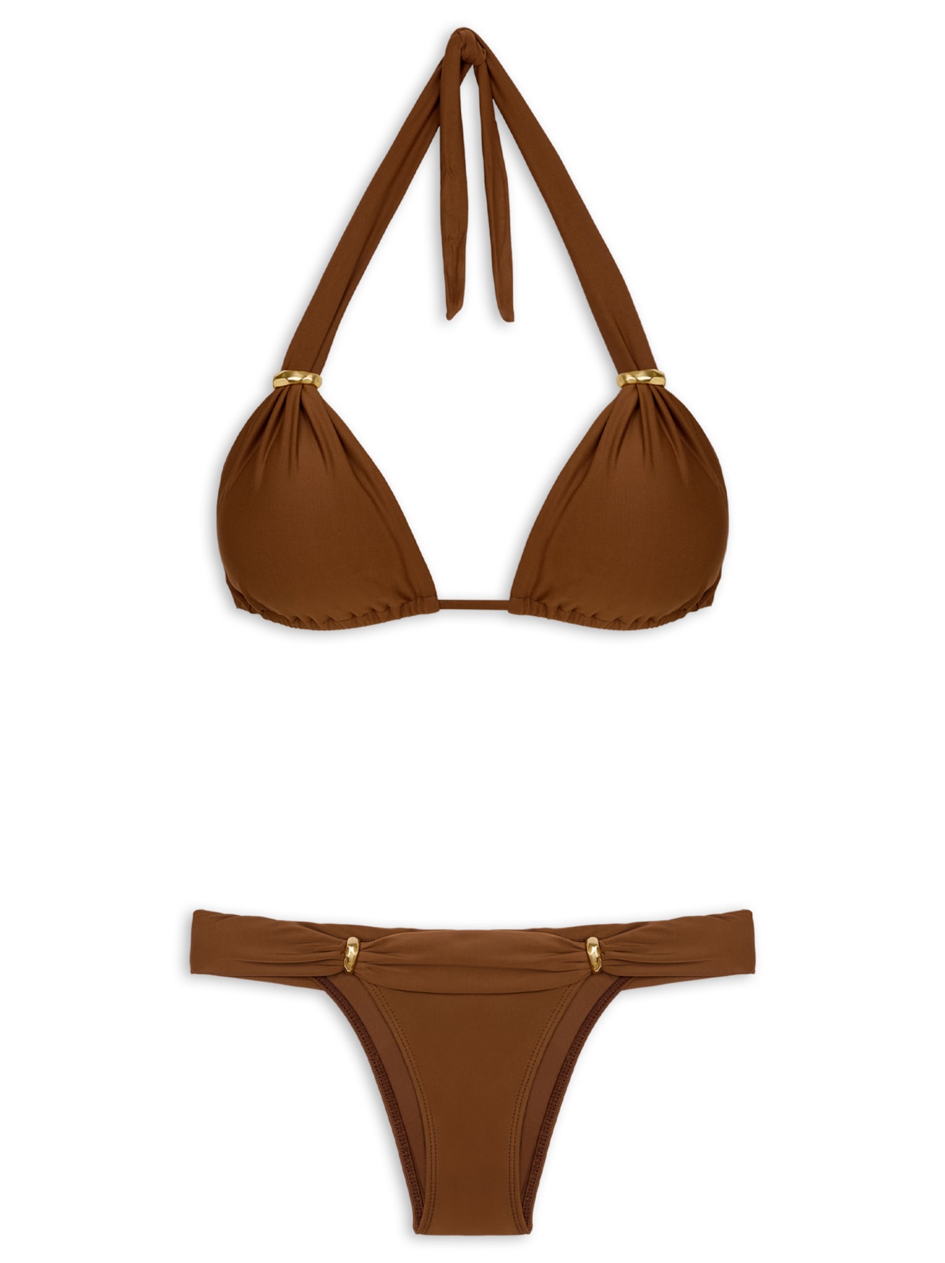 Biquíni Tubo Bia Argolas Marrom Vix