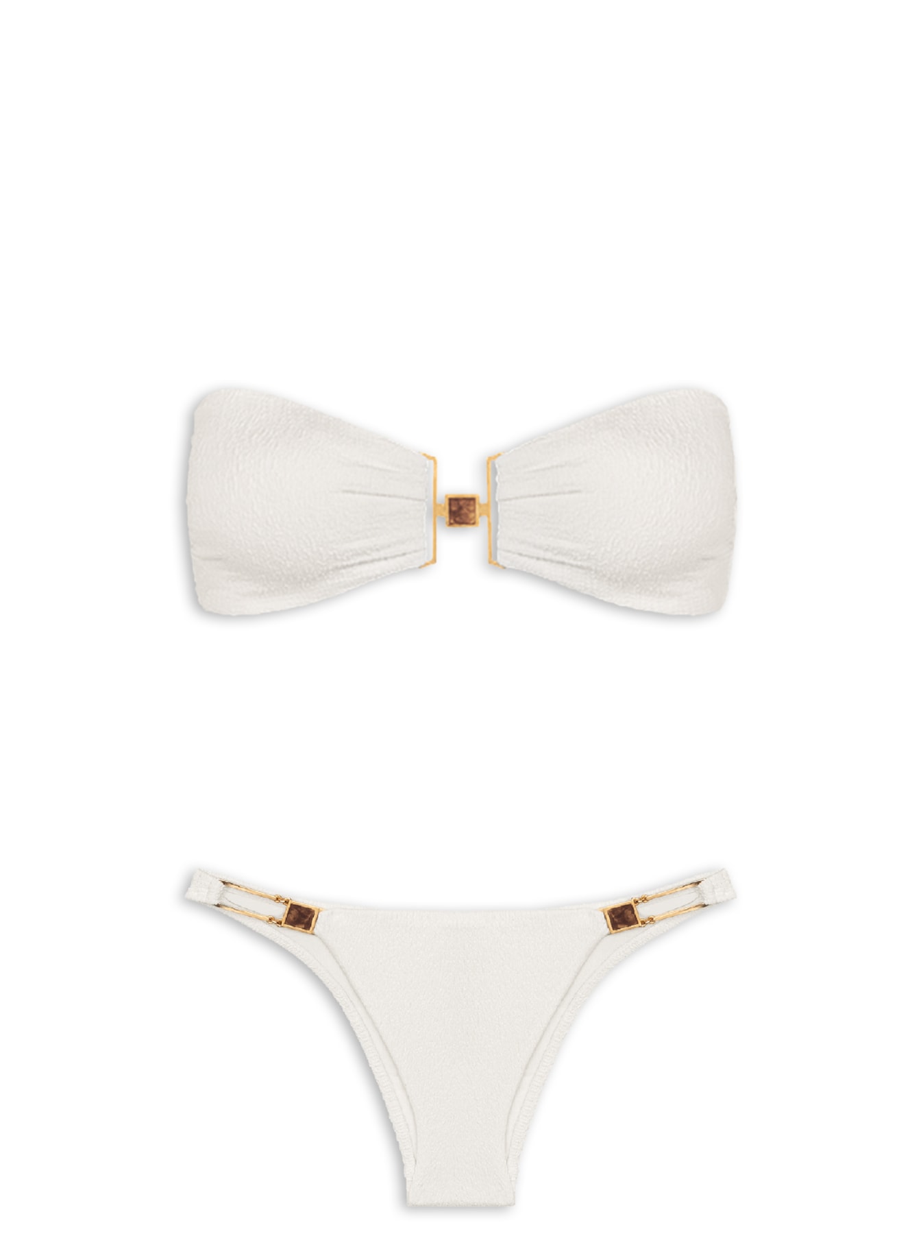 Biquíni White Bandeau Branco Vix