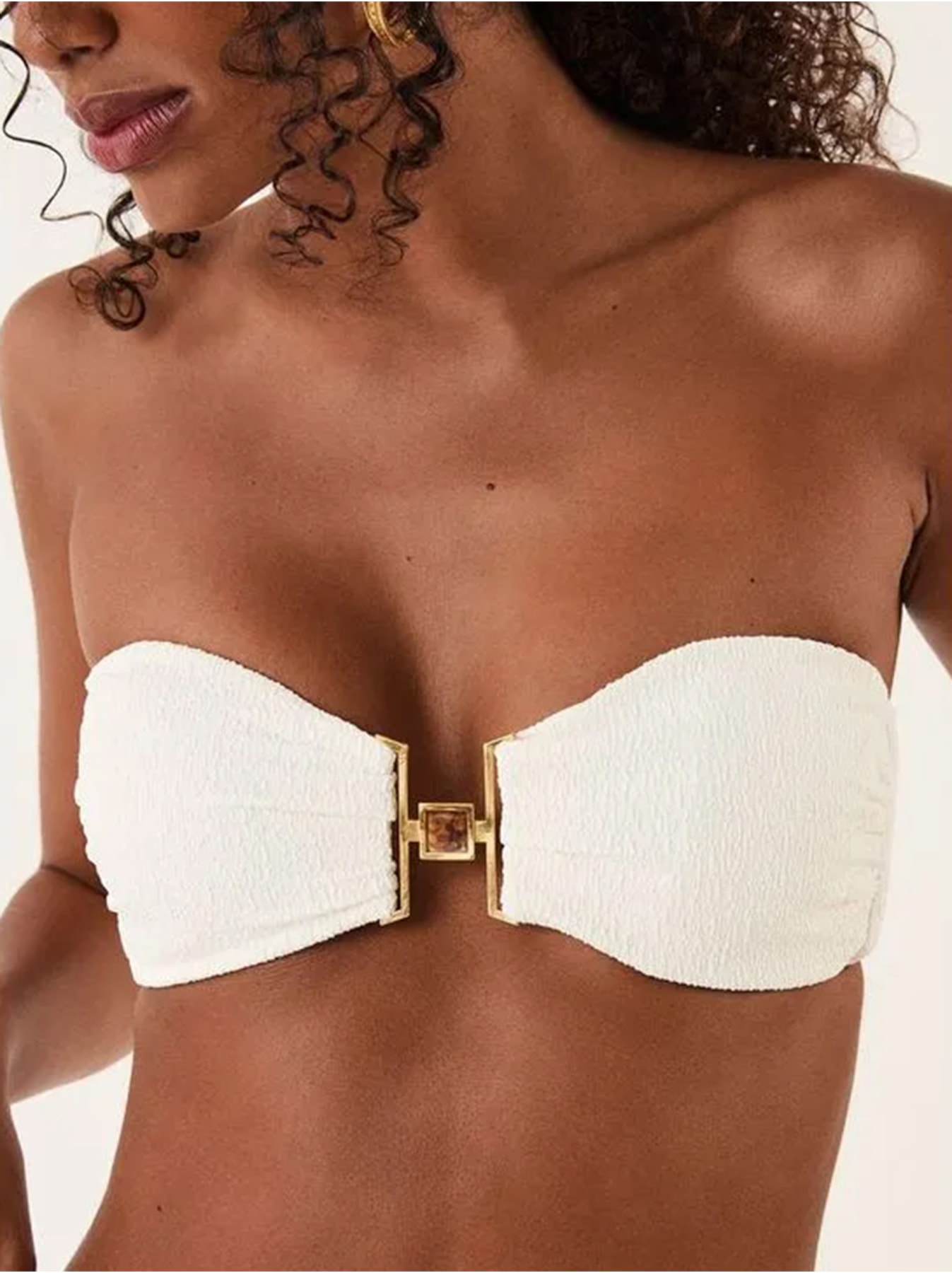 Biquíni White Bandeau Branco Vix