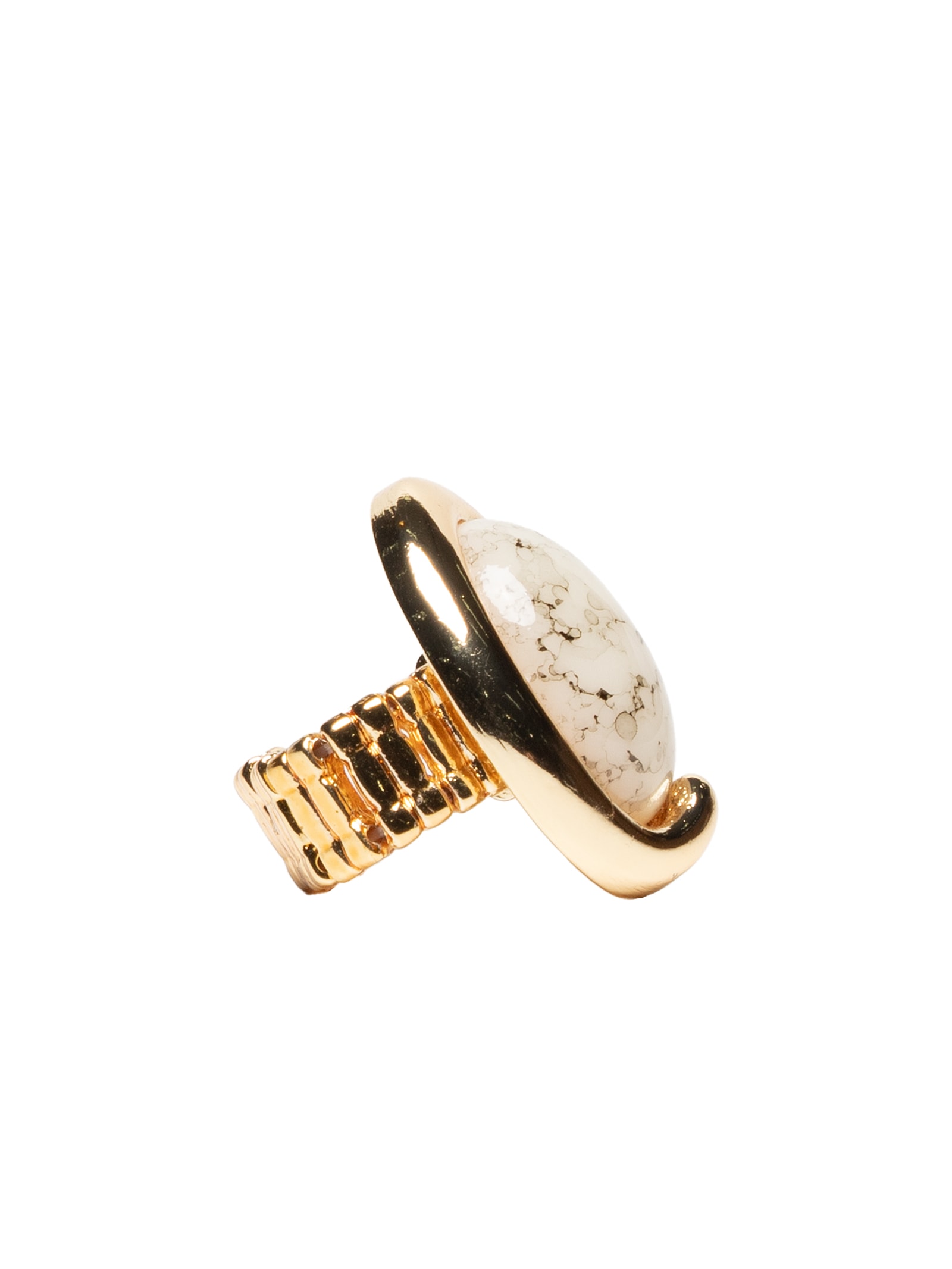 Anel Feminino Com Pedra Dourado '2Essential