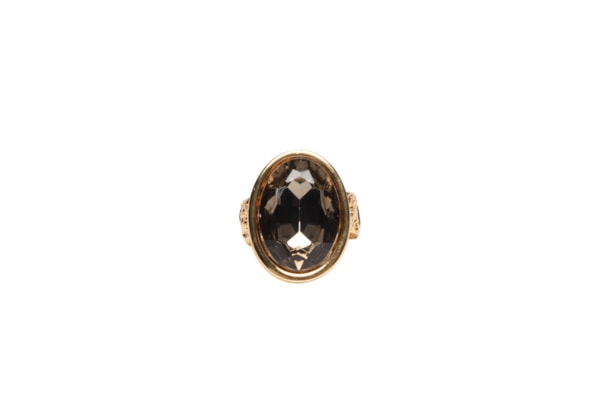 Anel Feminino Com Pedra - Dourado