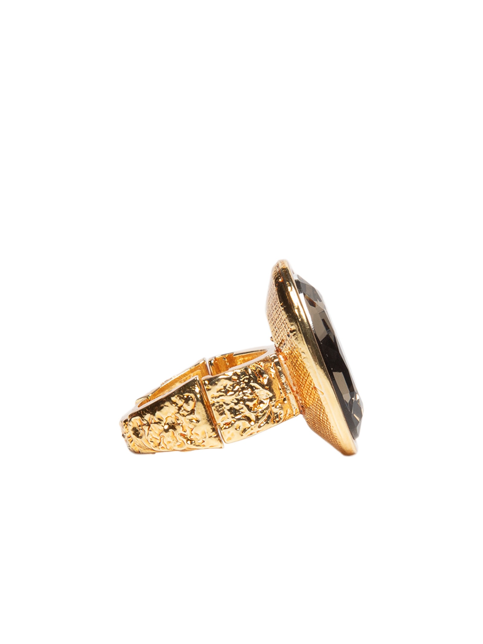 Anel Feminino Com Pedra Dourado '2Essential