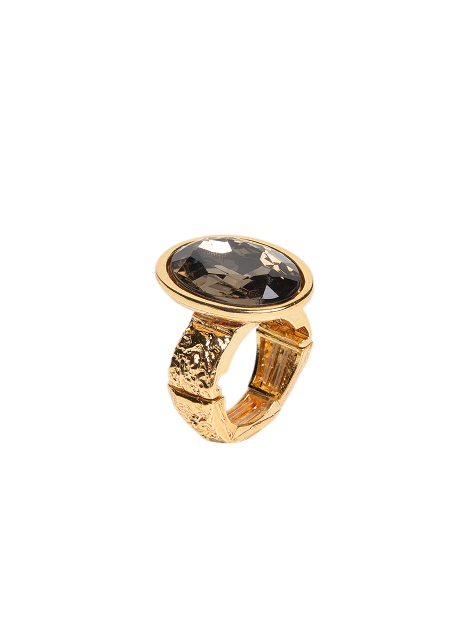Anel Feminino Com Pedra Dourado '2Essential