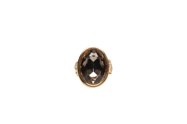 Anel Feminino Com Pedra - Dourado