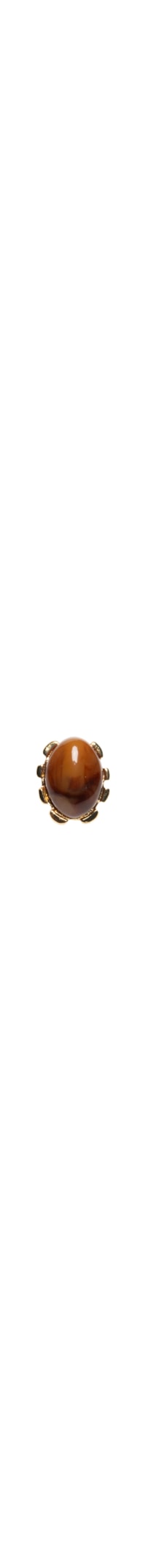 Anel Feminino Com Pedra - Marrom