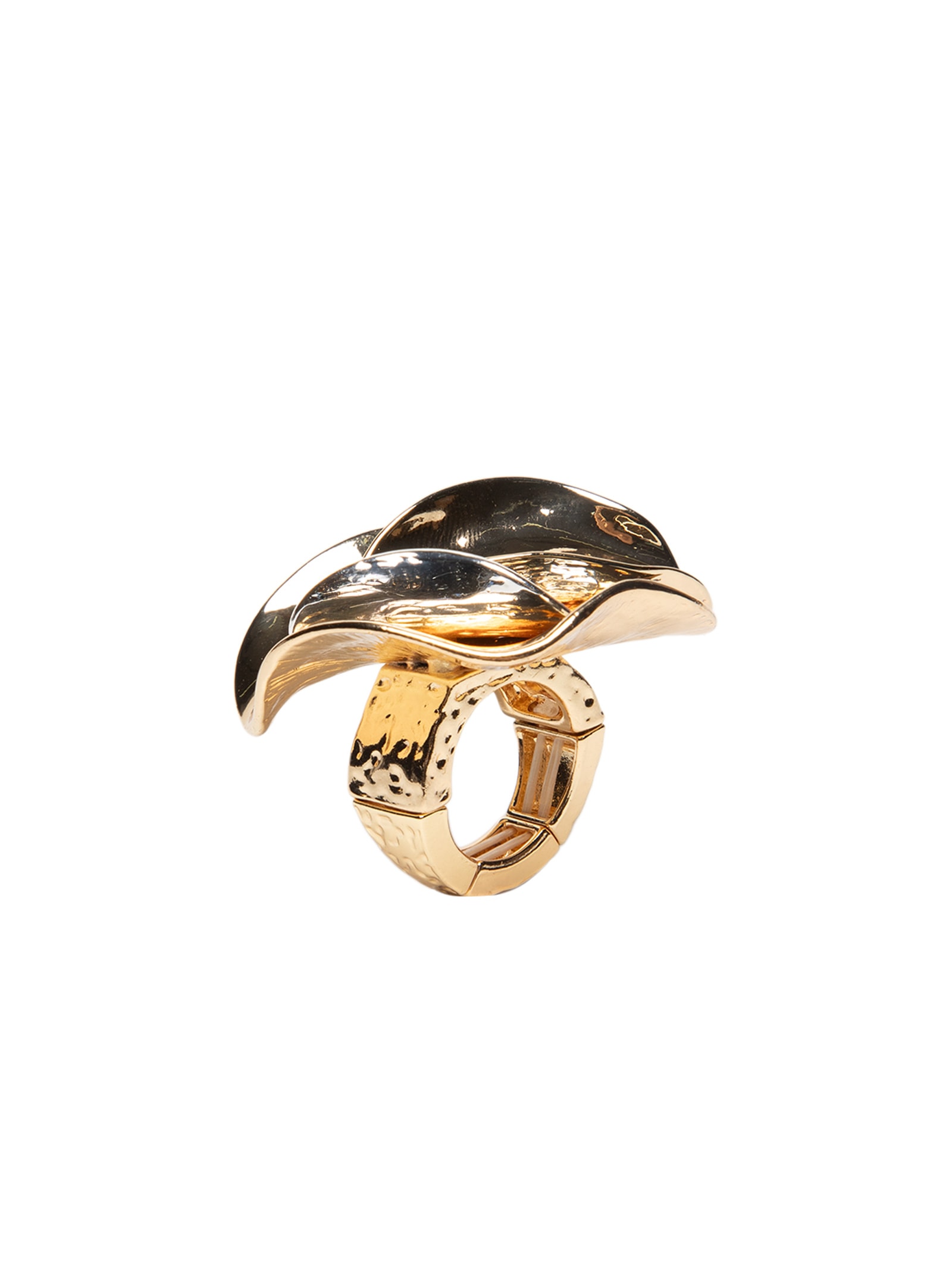 Anel Feminino Em Camadas Dourado Market 33