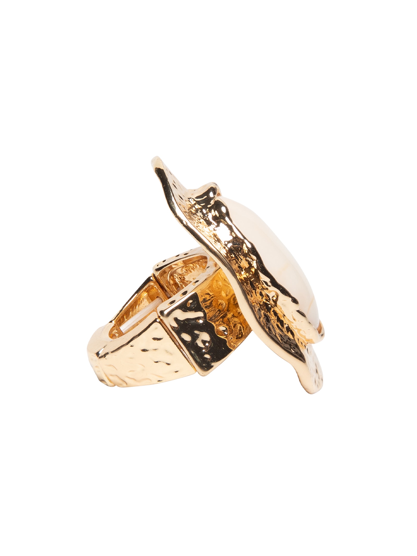 Anel Oval Feminino Dourado Market 33