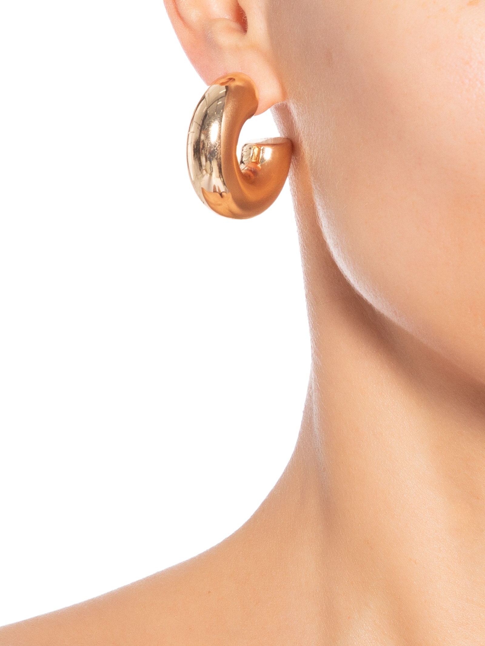 Argola Feminina Dourado Market 33