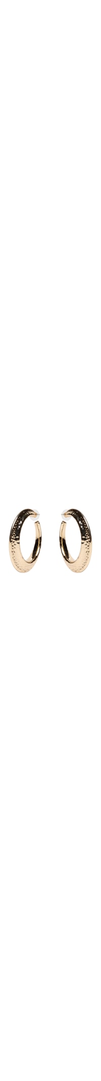 Argola Feminina Texturizada - Dourado