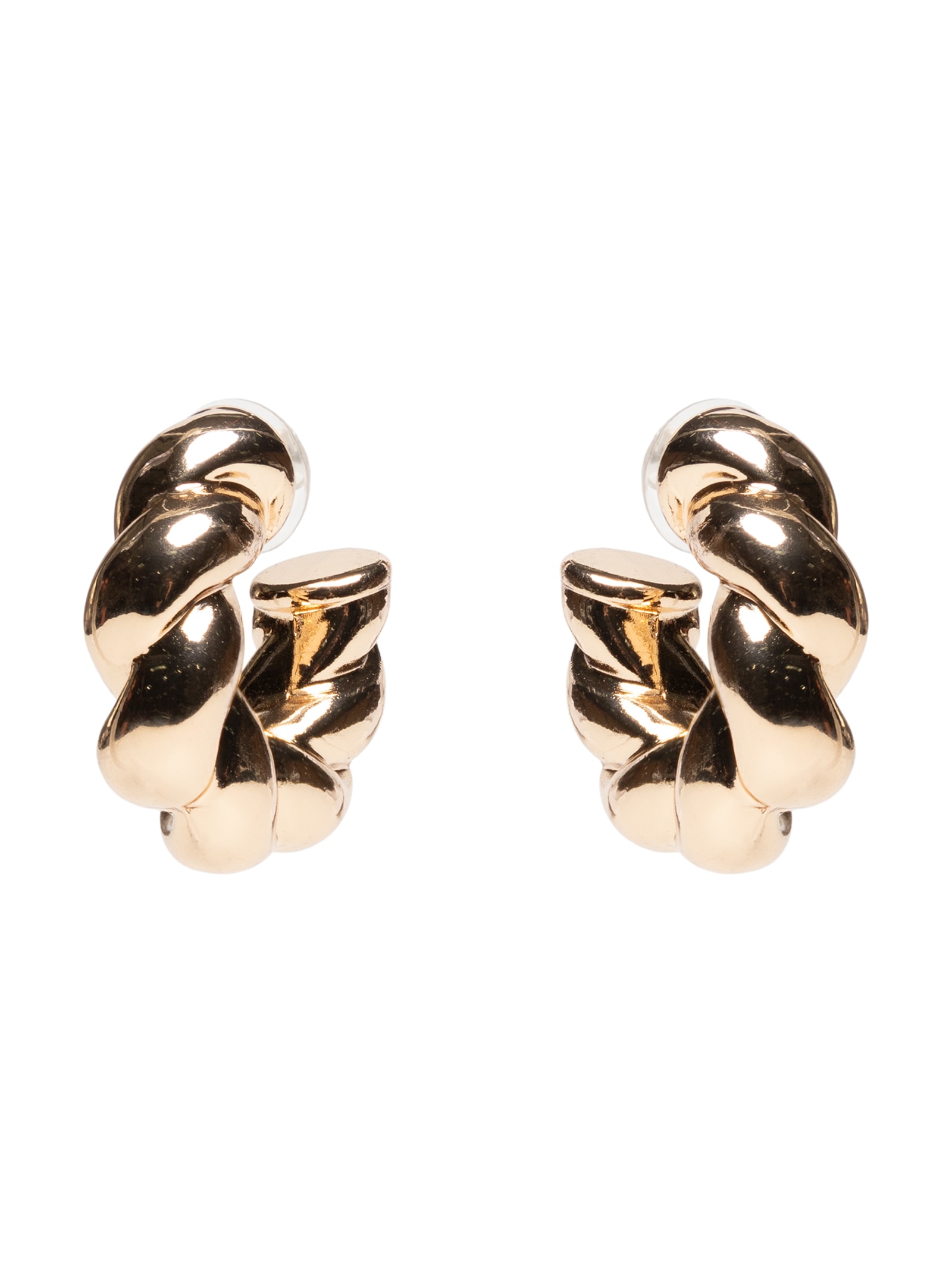 Argola Feminina Trançada Dourada Market 33
