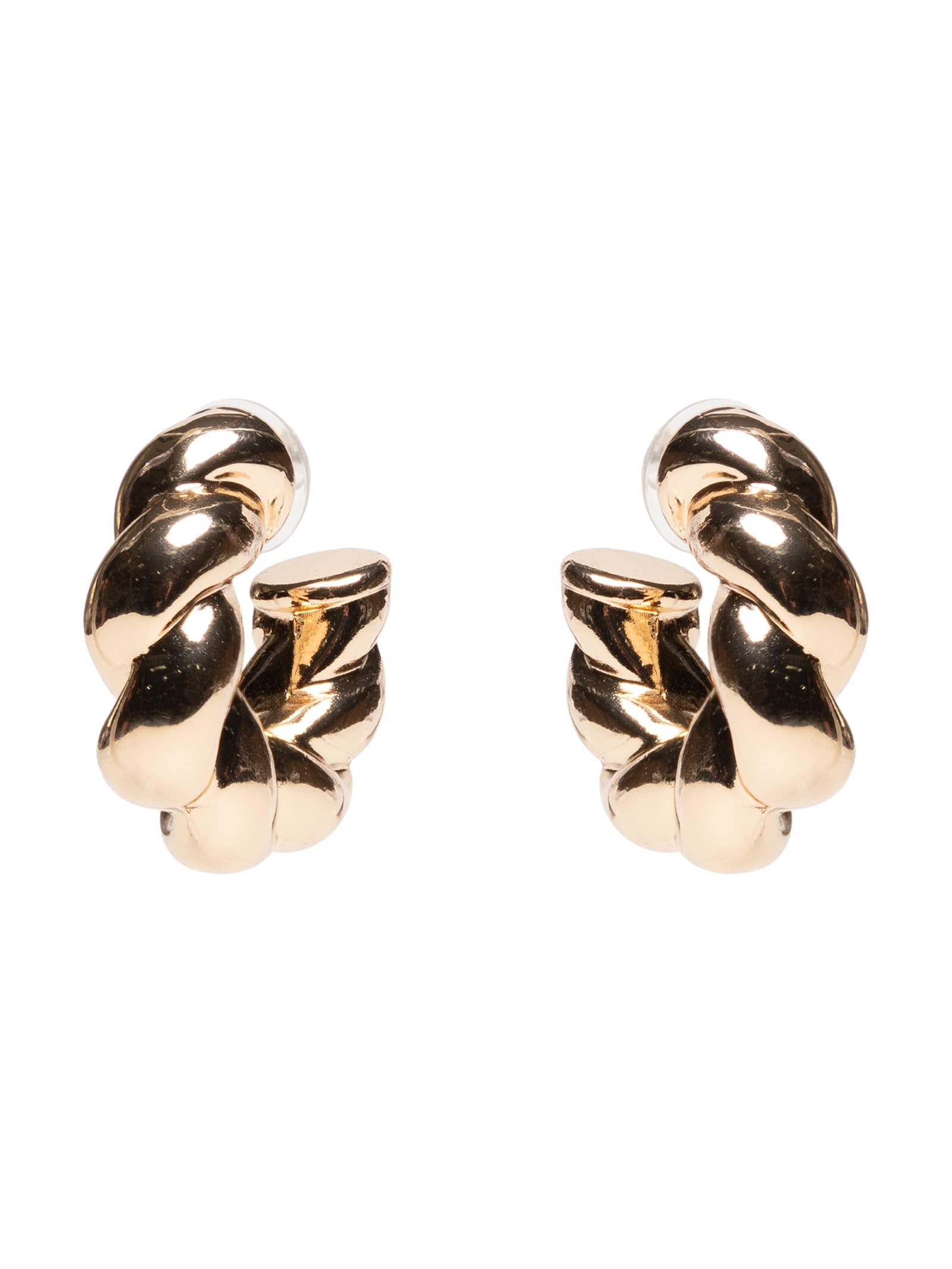 Argola Feminina Trançada Dourada Market 33