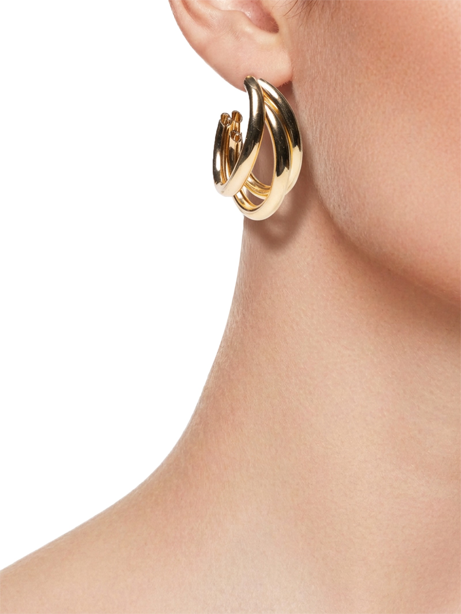 Argola Feminina Tripla Dourado Market 33