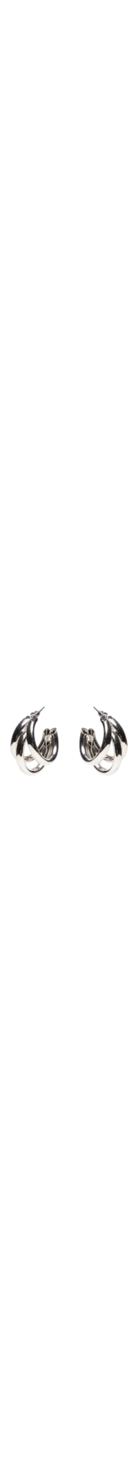 Argola Feminina Tripla - Prateado
