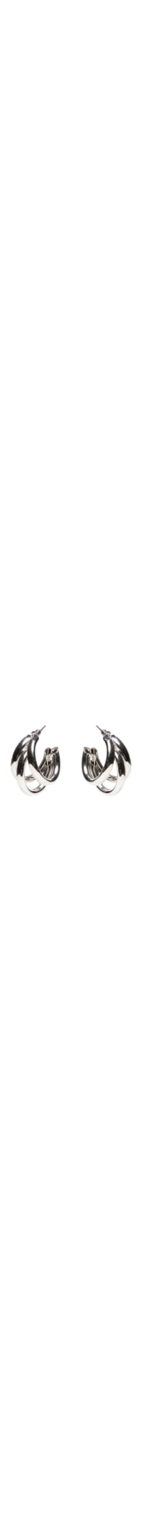 Argola Feminina Tripla - Prateado