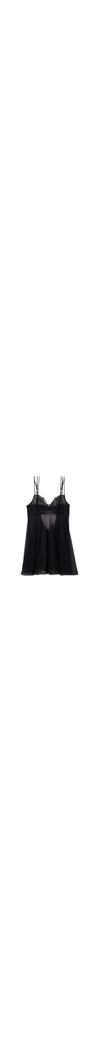 Babydoll Balconette Dark Moon Girl - Preto