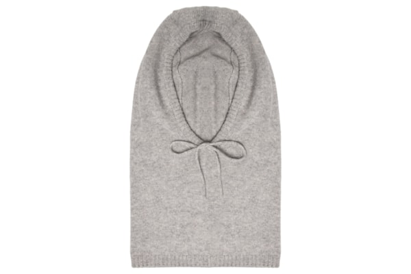 Balaclava Feminina Com Blend De Cashmere E Lã - Cinza