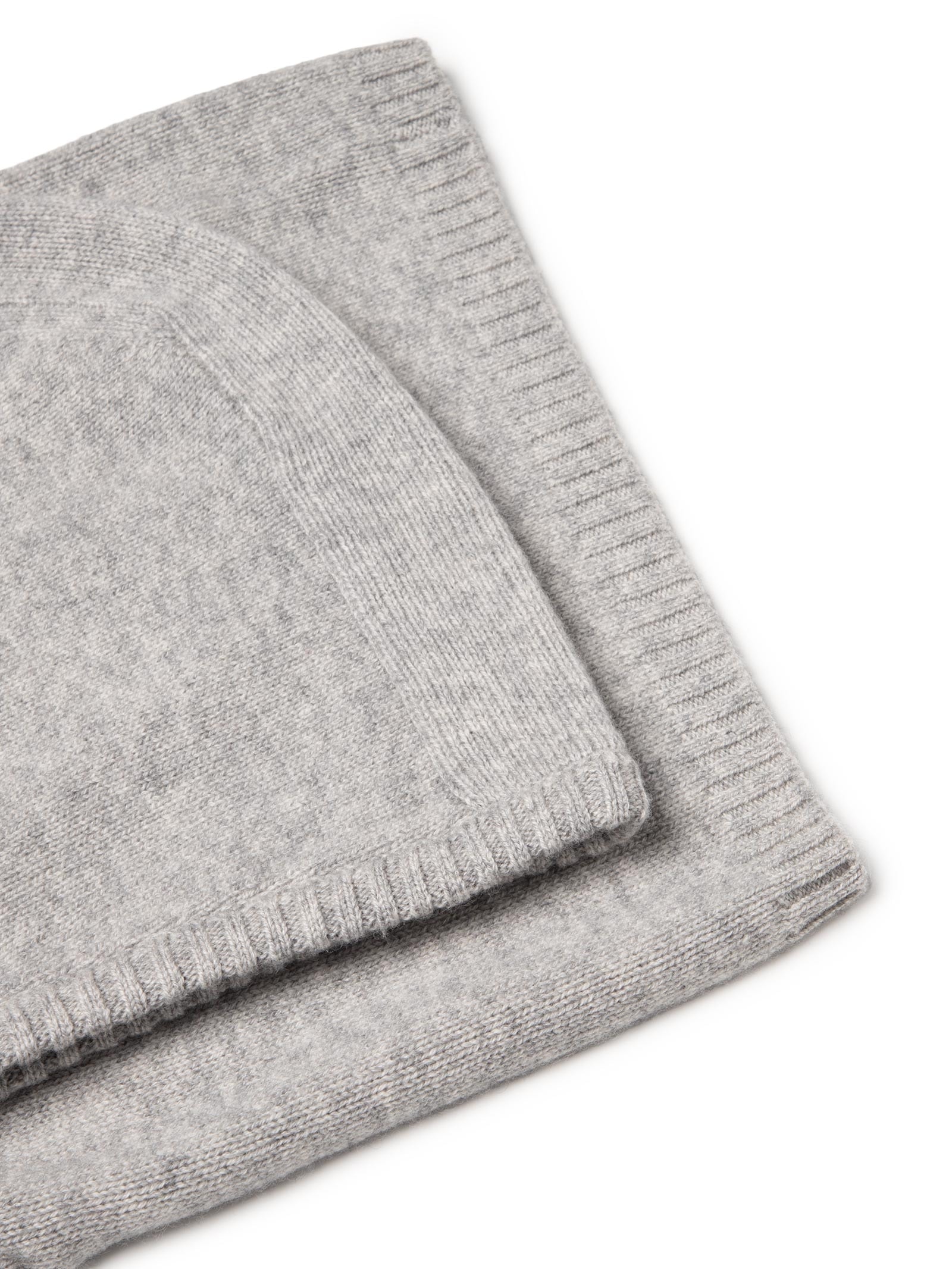 Balaclava Feminina Com Blend De Cashmere E Lã Cinza '2Essential