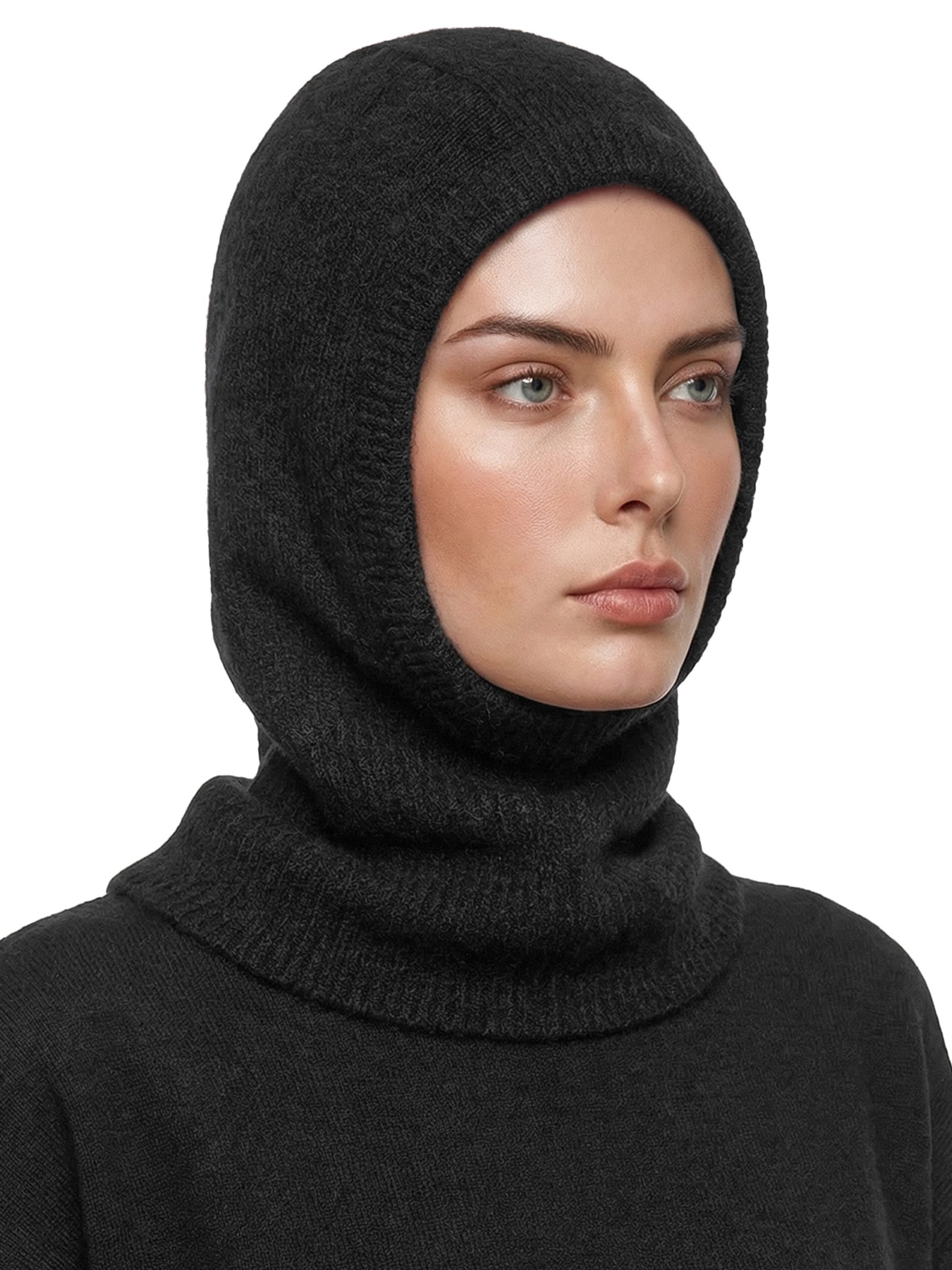 Balaclava Feminina De Alpaca Preto '2Essential