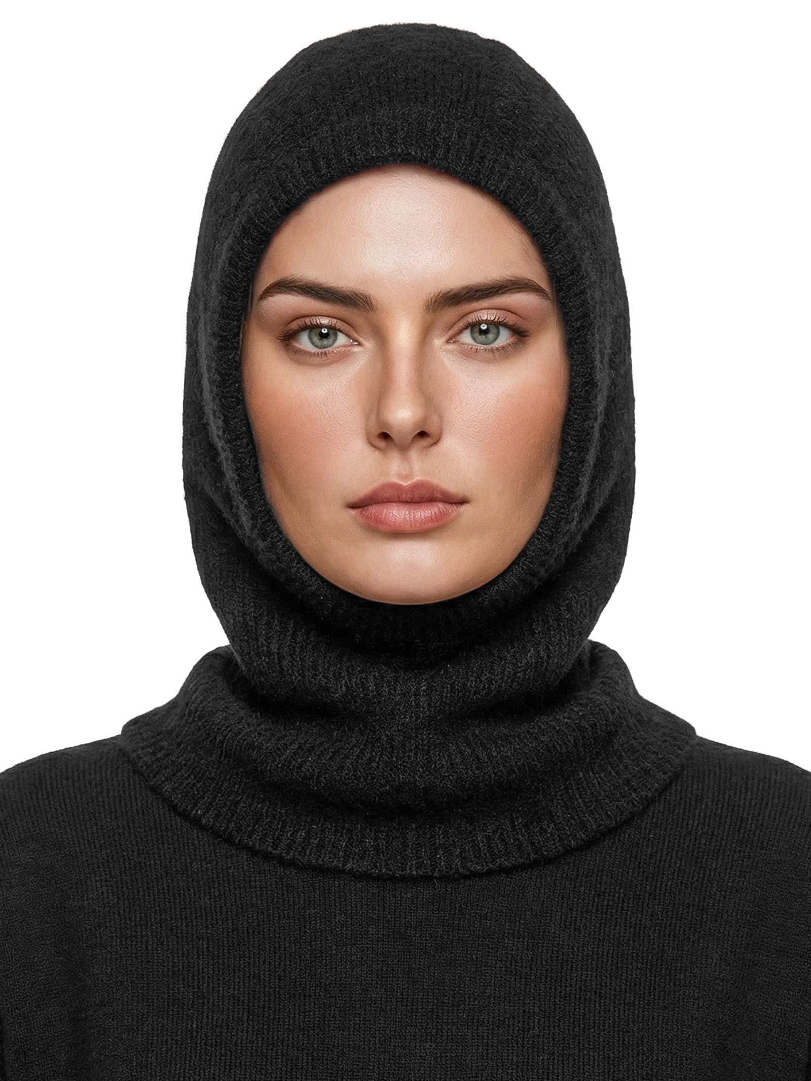 Balaclava Feminina De Alpaca Preto '2Essential