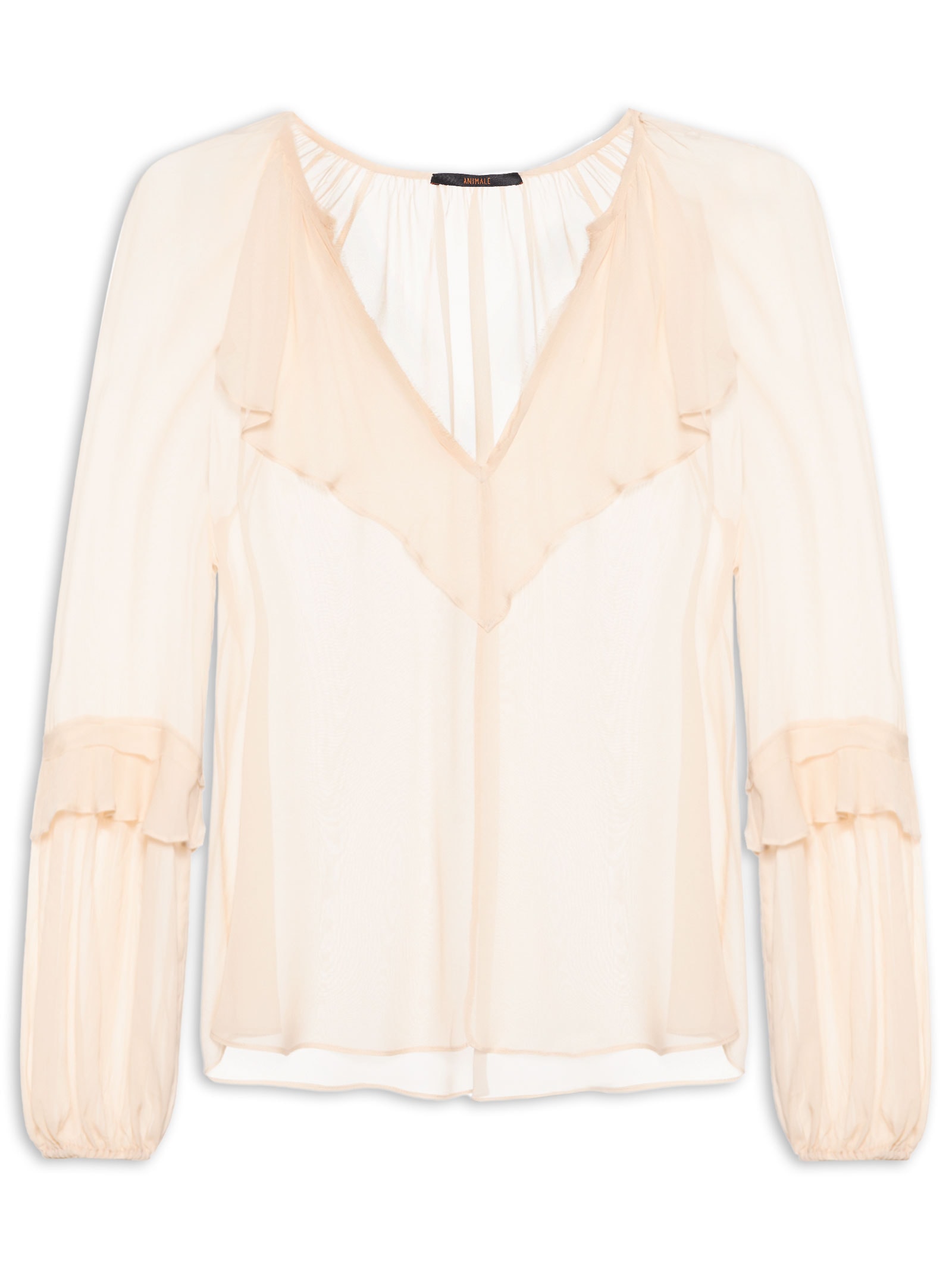 Bata Babado Raglan – Bege Animale