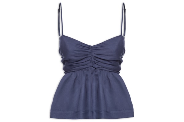 Bata Com Linho - Azul