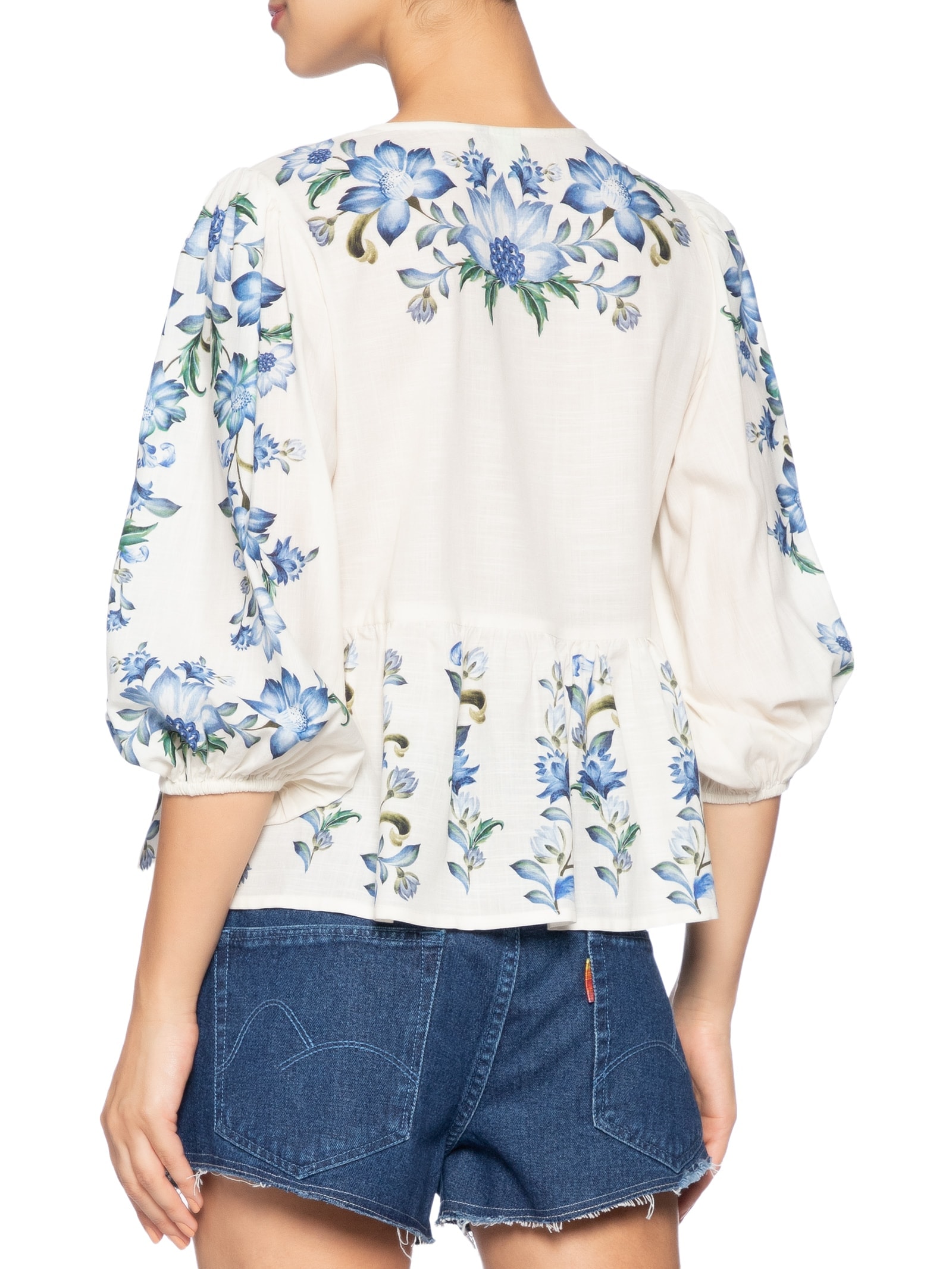 Bata Feminina Amarração Laura Branco Farm