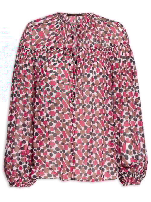 Bata Feminina Amarrações Fig Goma – Rosa