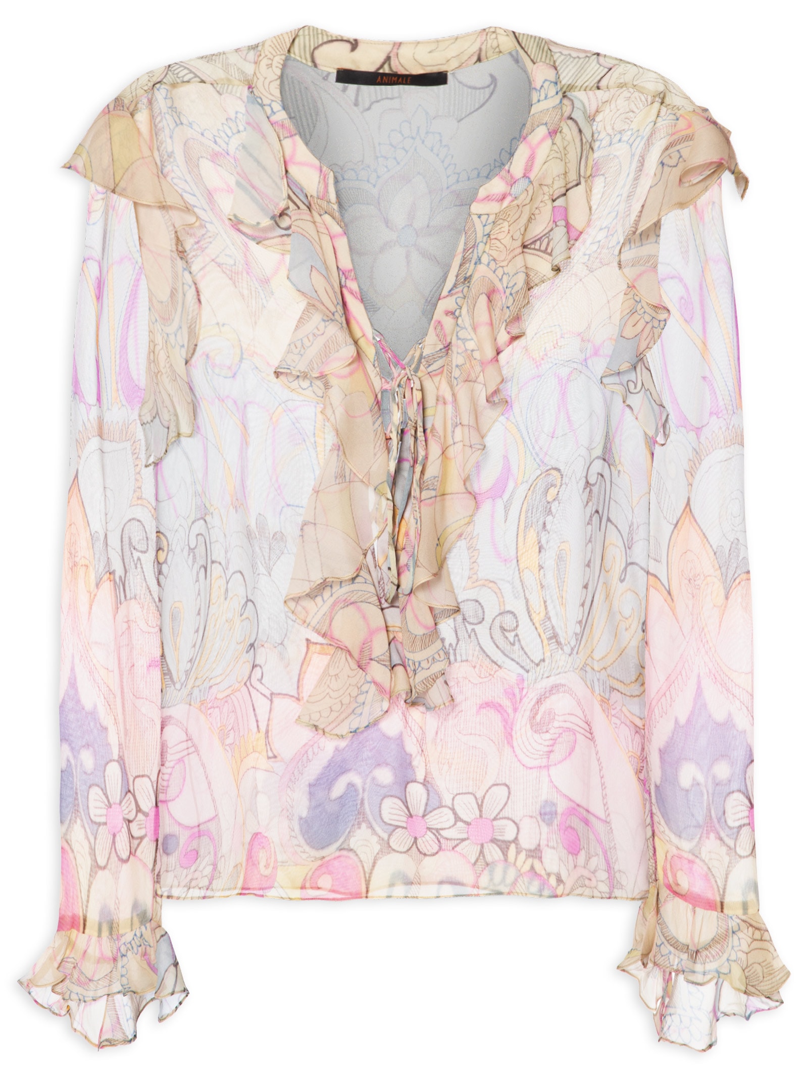 Bata Feminina Bar Paisley Boyd Rosa Animale