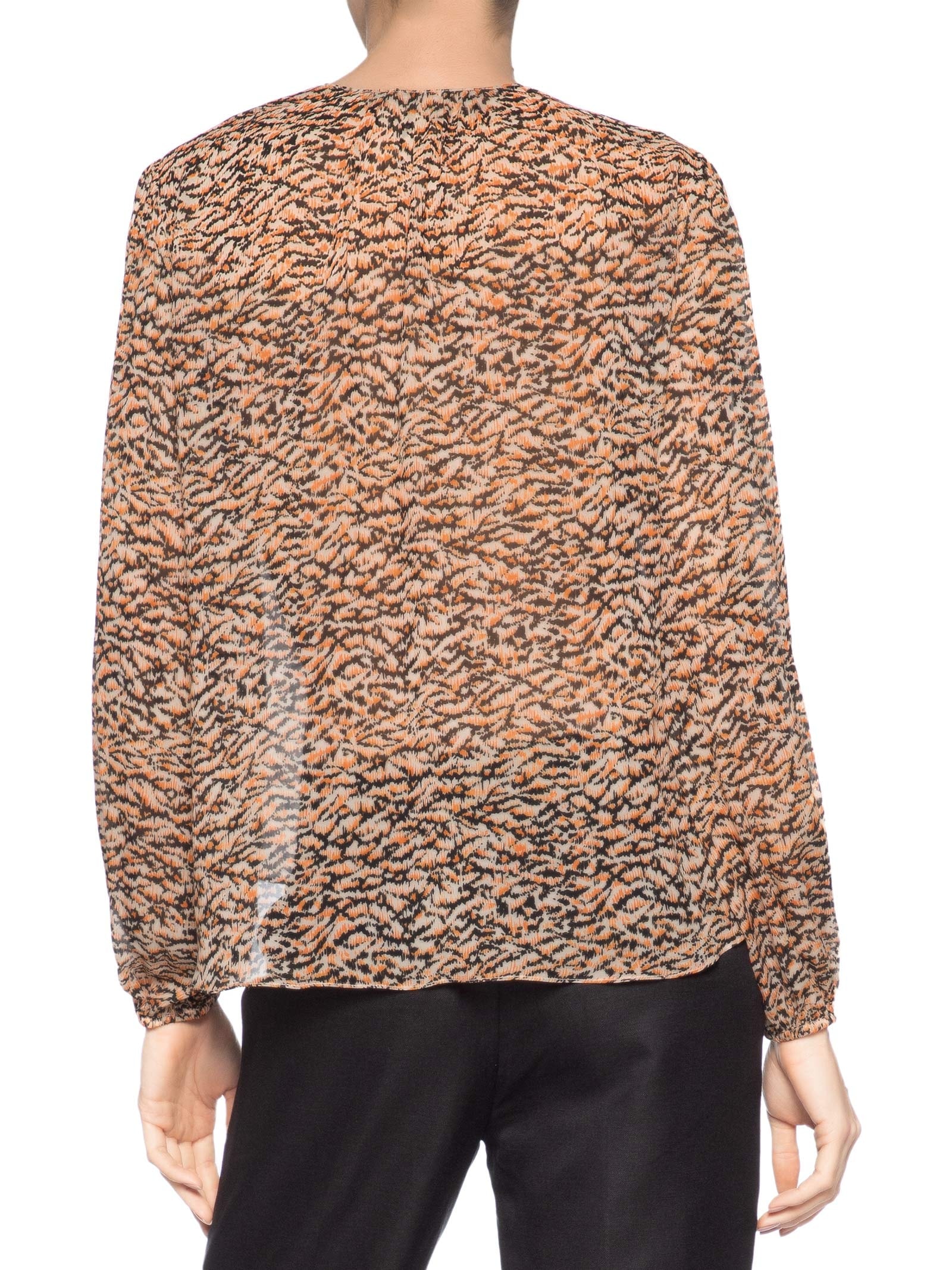 Bata Feminina Clara Textura Árvore Marrom Animale
