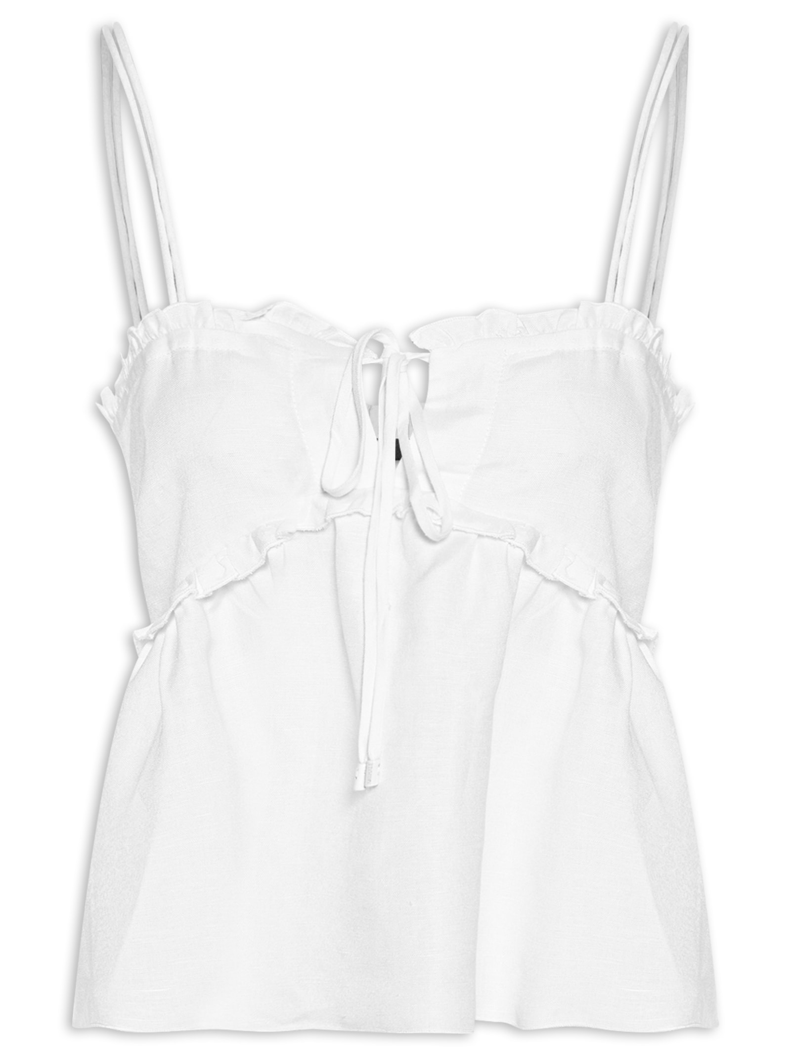 Bata Feminina Com Linho Branco Animale