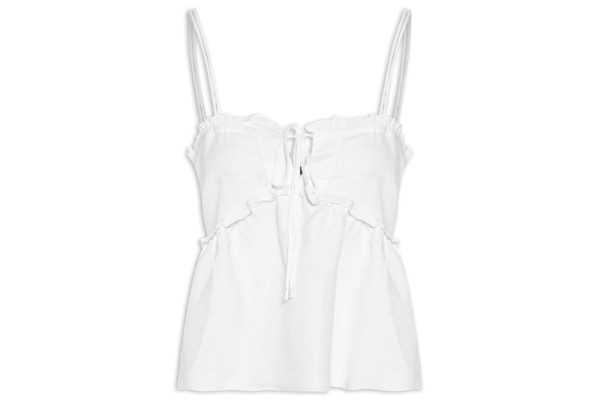 Bata Feminina Com Linho - Branco