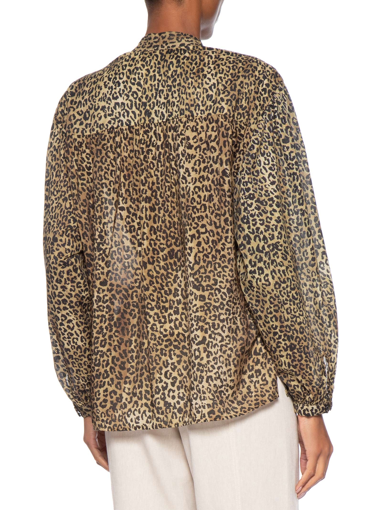 Bata Feminina De Voil Onça Manchas Marrom Animale