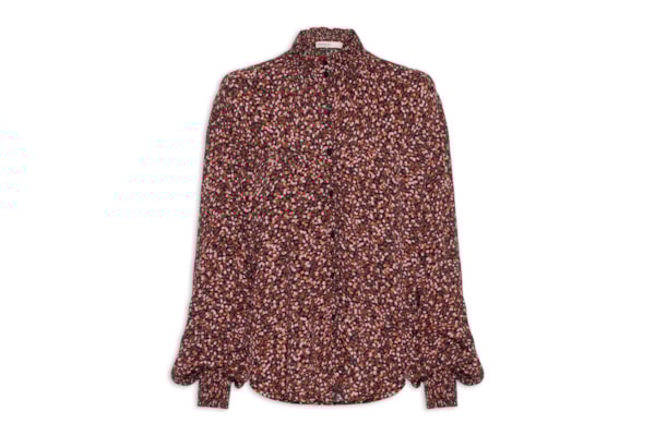 Bata Feminina Estampa Céu Noturno - Marrom