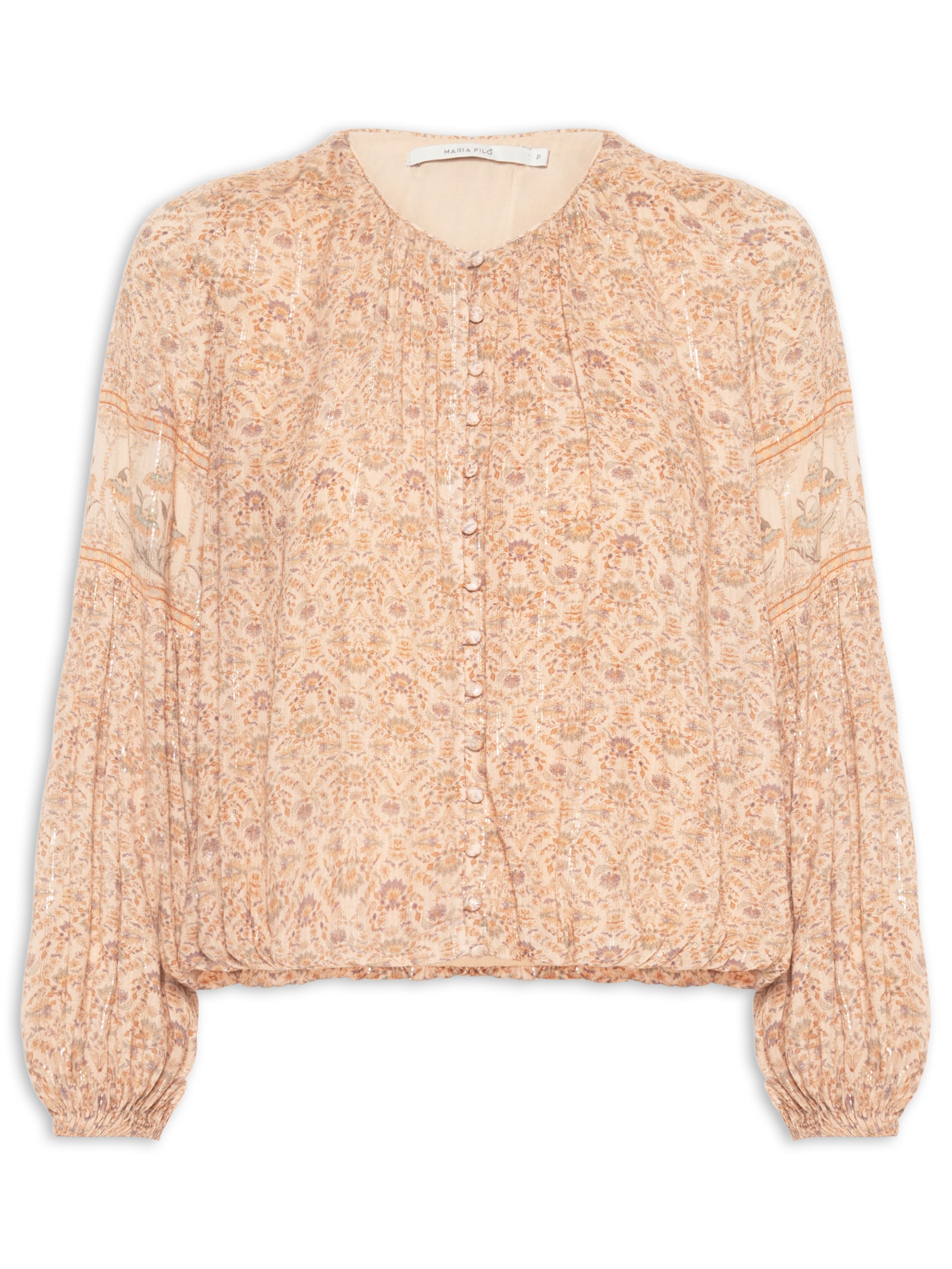 Bata Feminina Estampa Florish Bege Maria Filó